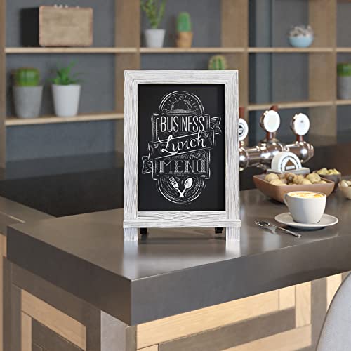 HBCY Creations Magnetic Tabletop Chalkboard Sign, 9.5" x 14", Rustic - color: 1- Whitewashed, size: 10"W x 14"H