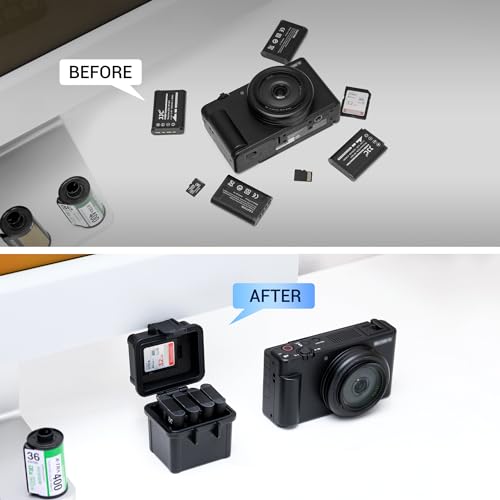 JJC DB-110 NP-BX1 Small Camera Battery Case Holder for Ricoh Sony Olympus - size: For Camera Battery x4