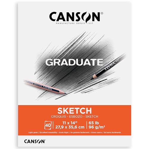Canson Graduate Sketch Paper Pad, 11x14 in - size: 11x14 inch