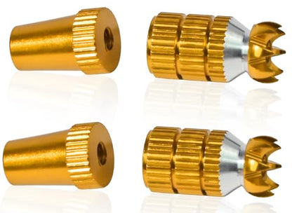 2pcs RC M3 Transmitter Stick Ends Controller Thumb Rocker for Futaba - color: Orange