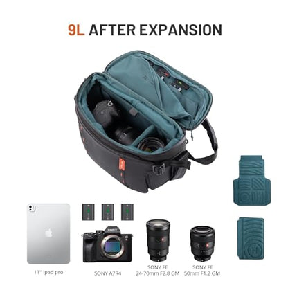 PGYTECH OneMo Sling Camera Bag 7-9L Grey Camo Crossbody Camera Shoulder Bag - color: Grey Camo, size: 7L-9L, style: Onemo Sling 7l