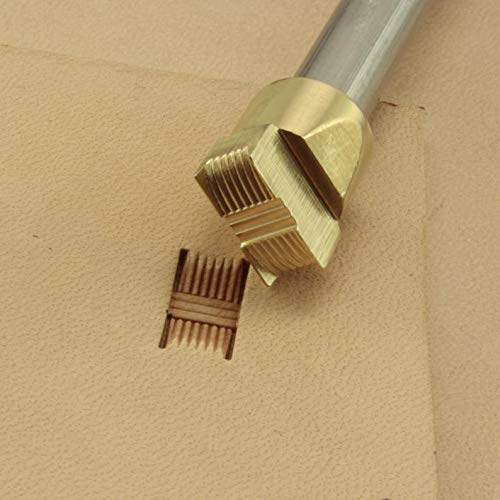 DandS ltd Leather Stamp Tool, Basket Weave, Professional Steel Craft Tool for Leatherworking, Embossing, Carving & Stamping Leather Projects, Belts Wallets & DIY Projects Compatible with Mallet #205 - color: Basket Weave 0.43 x 0.20"