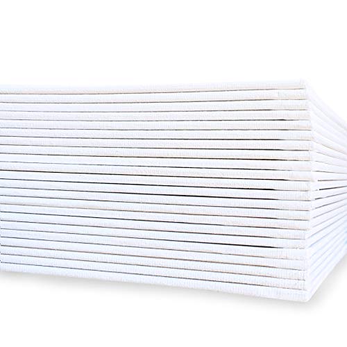 milo Canvas Flat Panel Boards for Painting, 12x12 inch, 24 Pack, White - size: 12"x12" Pack of 24