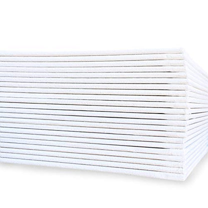 milo Canvas Flat Panel Boards for Painting, 12x12 inch, 24 Pack, White - size: 12"x12" Pack of 24