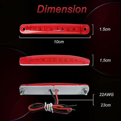 4Pcs Boat Navigation Lights, Red & Green, LED, Suitable for Boat, Stern & Bow Lights - size: 2X Red 2X Green
