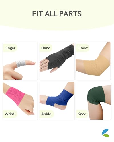FriCARE Self Adhesive Bandage Wrap, Medical Tape in First Aid Kit - color: Terra Splash