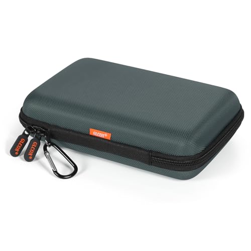 Shockproof Hard Shell Case,Large Electronic Organizer Carrying Case - color: Grey Blue