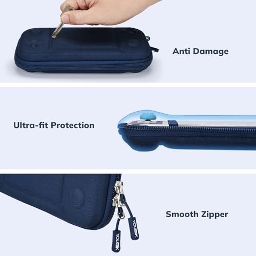 Younik Switch Lite Case, 14 in 1 Accessories Kit for NS Switch Lite (2019) - color: Blue