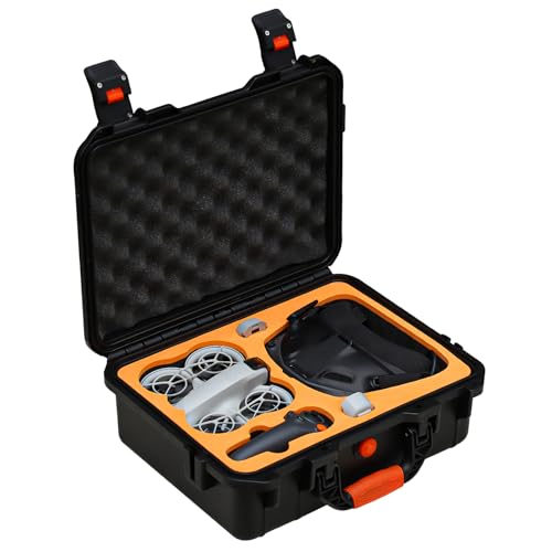 Neo Goggles N3 Hard Case, Waterproof Hard Carrying Case for DJI Neo Drone Accessories, Fits for DJI Goggles N3, RC Motion 3 Controller, Battery Charger Hub, 6 Batteries