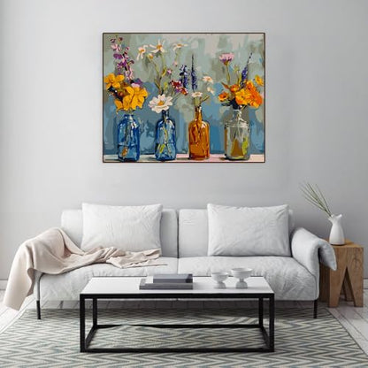 Paintcolor Flowers Paint by Numbers for Adults Beginners - color: daisy