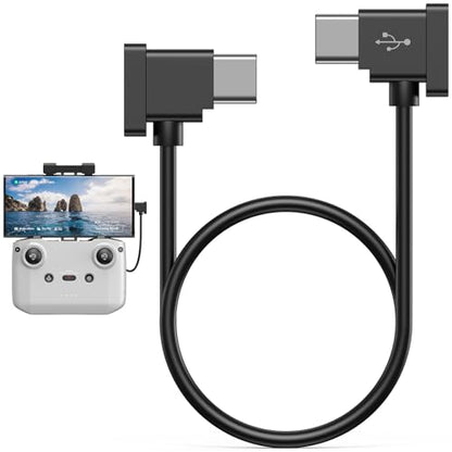 USB C to USB C Remote Controller Cable for DJI Mavic 3 Mini 2 3 Pro Air 2S - style: TPE Black