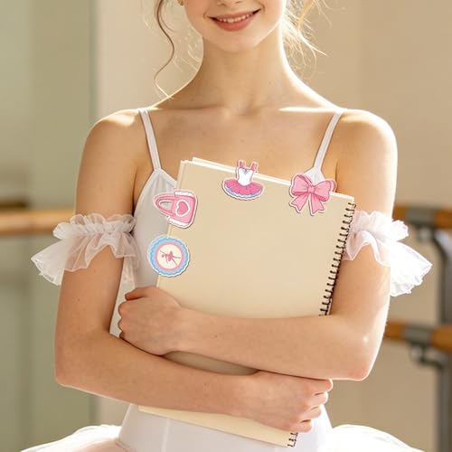 MAYJOYDIY 24Pcs Ballet Dance Acrylic Chip Clips Ballet Shoe Bow Bag Sealer - color: Ballet Dance