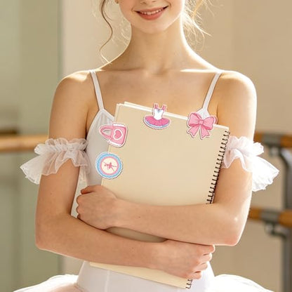 MAYJOYDIY 24Pcs Ballet Dance Acrylic Chip Clips Ballet Shoe Bow Bag Sealer - color: Ballet Dance