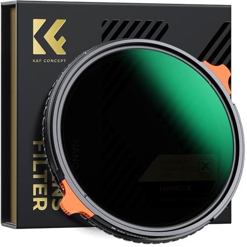 K&F CONCEPT 58mm Variable ND4-64 Lens Filter & Polarizing Effect 2-in-1 - size: 58mm