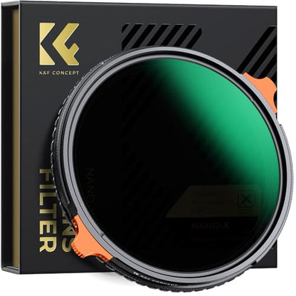 K&F CONCEPT 82mm Variable ND4-64 Lens Filter & Polarizing Effect 2-in-1 - size: 82mm