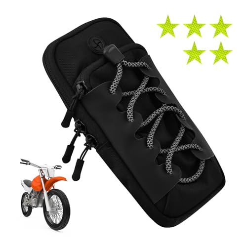 Front Frame Tool Bag Compatible with Sur Ron, Water-Resistant Pouch with 5 Reflective Star Stickers, Fit for Surron Ultra Bee, E Ride Pro Mini S SR, Rawrr Mantis