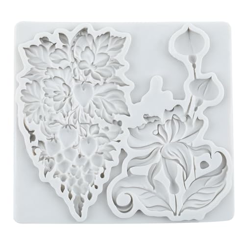 Strawberry Polymer Clay Molds Strawberry Flower Silicone Mold - color: Style K