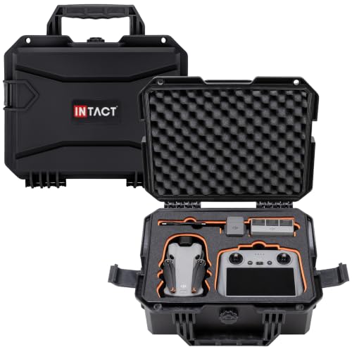 Eylar 13.8" Intact Series Compact Hard Drone Case, Fits DJI Mini 4 & 5 Pro, Waterproof Crushproof, with Protective Foam