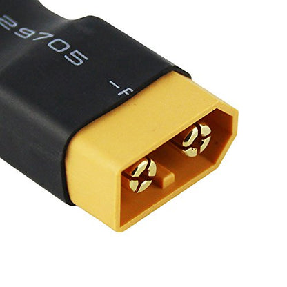 3pcs Male XT60 to Female EC5 Connector Adapter for RC LiPo (Pack of 3)