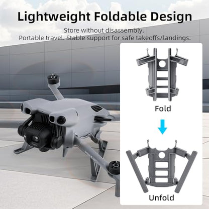 CAPART Landing Gear for DJI Mini 5 Pro, Foldable Landing Legs Quick Release Extended Feet Replacement Accessories