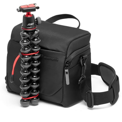 Manfrotto Advanced Shoulder Bag L III, for Reflex and Mirrorless Camera with Lens, Camera Case with Tripod Mount and Rain Cover