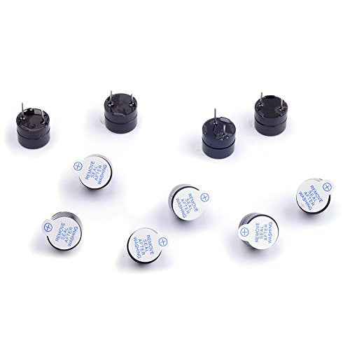 10Pcs 5V Active Buzzer Electronic Alarm Magnetic Long Continuous Beep for Arduino (Pack of 10) CYT1036