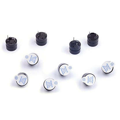 10Pcs 5V Active Buzzer Electronic Alarm Magnetic Long Continuous Beep for Arduino (Pack of 10) CYT1036