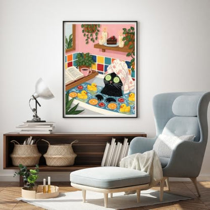 WUDWL Paint by Numbers Kit for Adults Beginner, with Framed - color: YH04254
