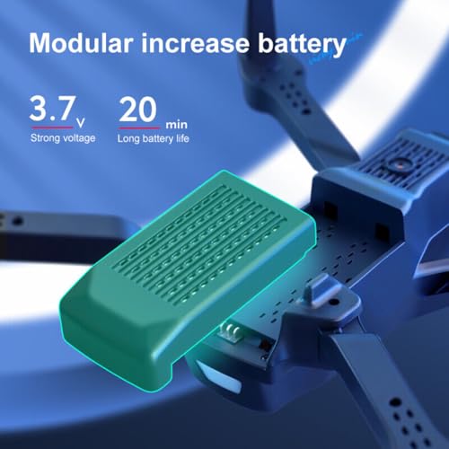 4DV13 Mini Foldable RC Drone with 1080P HD Camera, WiFi FPV Quadcopter, 3 Batteries, 26 Min Flight, Beginner Friendly