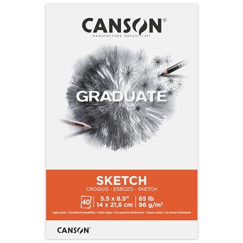 Canson Graduate Sketch Paper Pad, 5.5x8.5 in - size: 5.5x8.5 inch