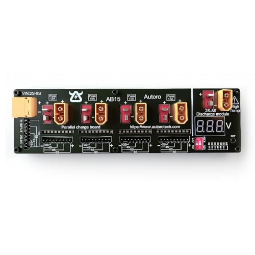 AB15 4 Port/Channel Parallel LiPo Battery Balance Charing Board for 2S-8S