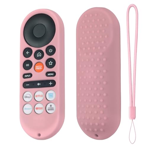 Hi Color XRT281 Remote Cover for Vizio/Onn FHD LED TV Remote 2026 Silicone Protective Case Compatible with VIZIO XRT281 ONN Remote Silicone Case Cover with Lanyard (Pink) - color: pink