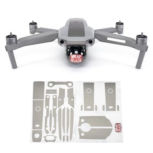 Wrapgrade Skin compatible with DJI Mavic Air 2 | Accent Color B (TITANIUM) - color: Titanium