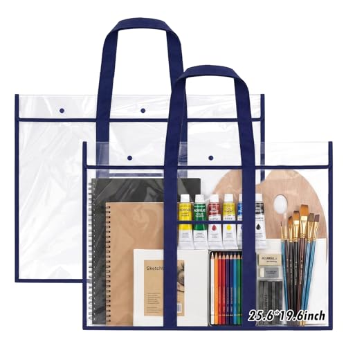 Windyun 2 Pack Bulletin Board Storage Bag 20" X 30", Poster Holder, Blue - color: Blue, size: 20" X 30"