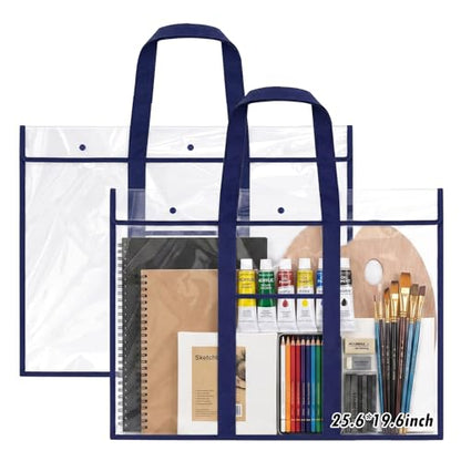 Windyun 2 Pack Bulletin Board Storage Bag 20" X 30", Poster Holder, Blue - color: Blue, size: 20" X 30"