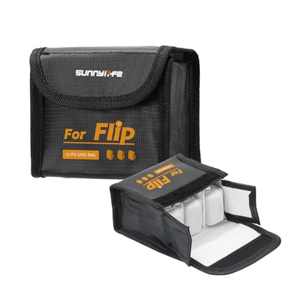 Fireproof Bag for DJI Flip Battery - for 3 Batteries - size: Large (for 3pcs batteries)