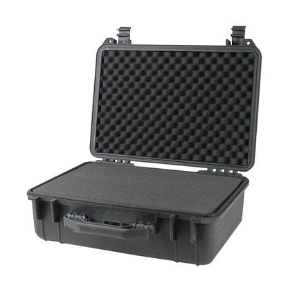 multicomp PRO Weatherproof Equipment Case, made of Polypropylene Plastic, Black with Foam Insert (18" X 14" X 7" (L x W x H)) - size: 18" X 14" X 7" (L x W x H) (BLACK)
