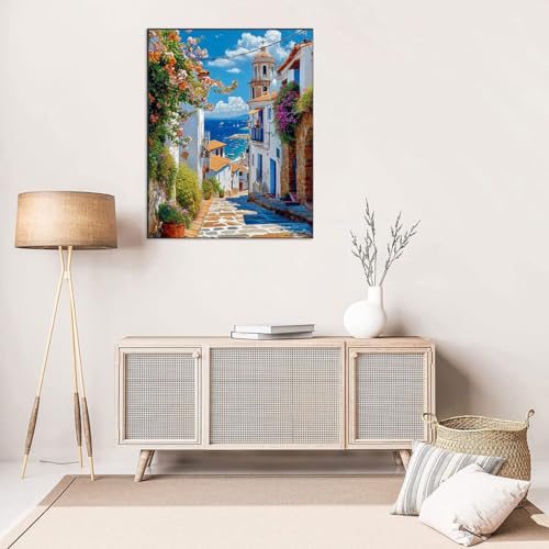 WUSARPLY Seaside Scenery Diamond Painting Kits for Beginner Adults - color: YH007