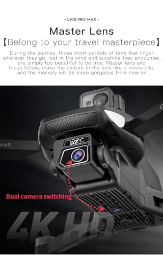 GPS Drone with 4K HD Camera for Adults, 360° Obstacle Avoidance Drone, Gesture Control, Brushless Motor, GPS Auto Return, Optical Flow Positioning, Headless Mode, One Key Takeoff/Landing, Under 249g RC Quadcopter Foldable Remote Control Drones Cool Birthd