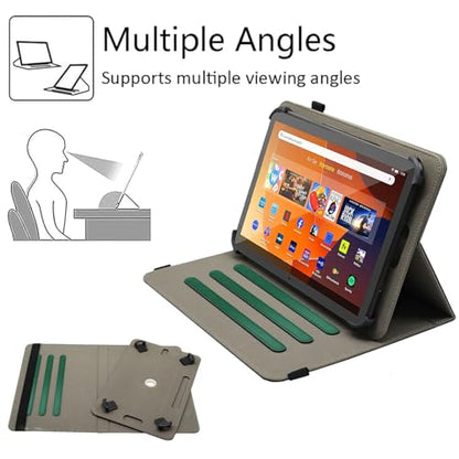 Universal 10 10.1 11 Inch Android Tablet Case Cover for 9.6-11 Inch Tablet - color: Emerald Green