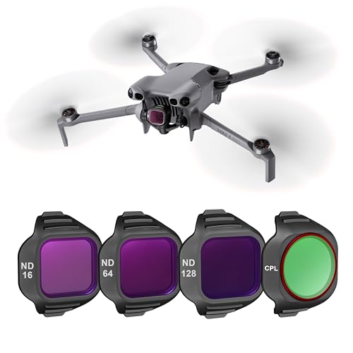 STARTRC ND/CPL Filter Set for DJI Mini 5 Pro Accessories, 4 Pack Filters ND8/32/128/CPL Mini 5 Pro Drone Lens Filters, Multi Coated HD Optical Glass