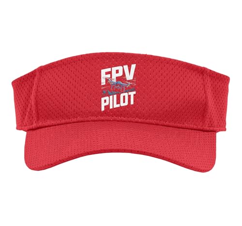 FPV Pilot Drone Racing Freestyle Quadcopter FPV Pilot Sport Sun Visor - color: Red