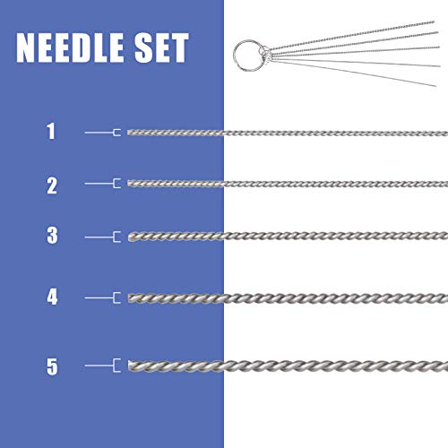 AGPTEK Airbrush Cleaning Kit - Glass Cleaning Pot, Filters, Scraper Needle, Tube Brushes