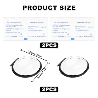 2pcs Lens Guards for DJI Osmo 360 Camera, Snap-On Front and Rear Lens Protector Case Cover Caps Compatible with DJI Osmo 360 Accessories