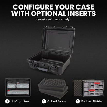 NANUK 930 Waterproof Hard Case with Wheels, Empty Interior, Carry On - color: Black, style: Empty
