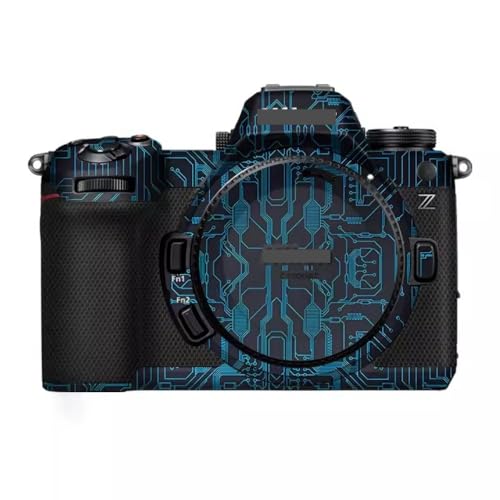 Z63 Nikonz6iii Camera Sticker Camera Decal Skins Z6 III Camera Skin Protector Anti-Scratch Wrap Cover for Nikon Z6III Mark III (Circuit Blue) - color: Circuit Blue