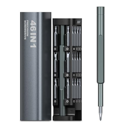 Precision Screwdriver Set, 46 in 1 Mini Magnetic Screwdriver Set, Multifunction Precision Kit, Portable Repair Tool Kit for Computer, Eyeglass, Phone, Watch