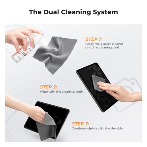 K&F CONCEPT Eyeglass Lens Cleaner Spray Kit for Laptop,Screen and Camera