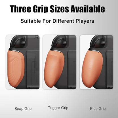 Savage Raven by Skull & Co. GripCase: Soft Protective Case with Replaceable Grips [to fit All Hands Sizes] for Nintendo Switch 2-Black - color: Black, size: GripCase ONLY