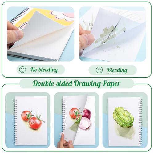 5.5 × 8.5 Inch Marker Paper Pad, 30 Sheets, 200gsm, Double-Sided - size: 5.5×8.5 Inch (1 Pack)